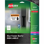 3 1/2" Width x 5" Length - Removable Adhesive - Rectangle - Laser, Inkjet - White - Film - Water Resistant - 4 / Sheet - 15 Total Sheets - 60 Total Label(s) - 60 / Pack
