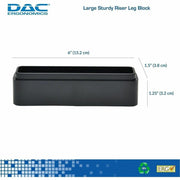 DAC&reg; Stax MP-216 Ergonomic Height-Adjustable Monitor/Laptop Riser Blocks Kit, Black
