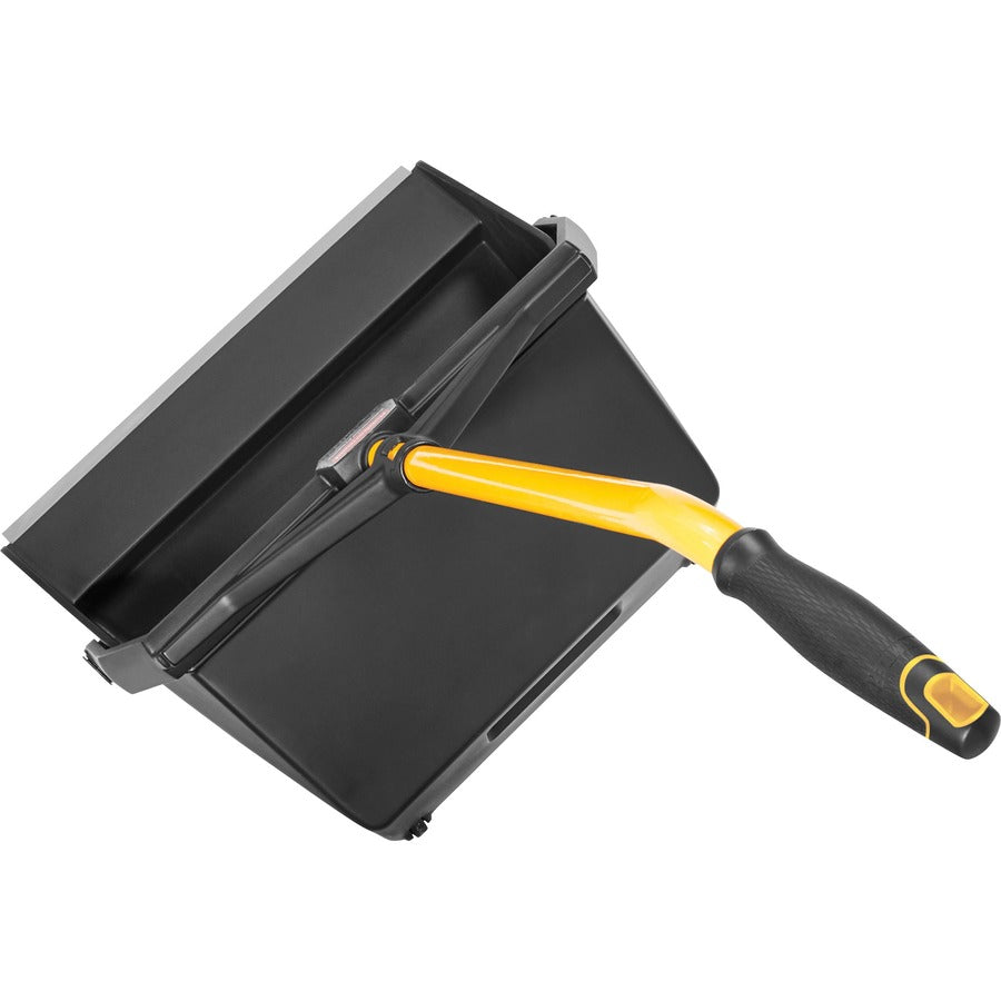Rubbermaid Commercial Maximizer Wet/Dry Debris Pan - Polypropylene - Black, Yellow - 1 Each