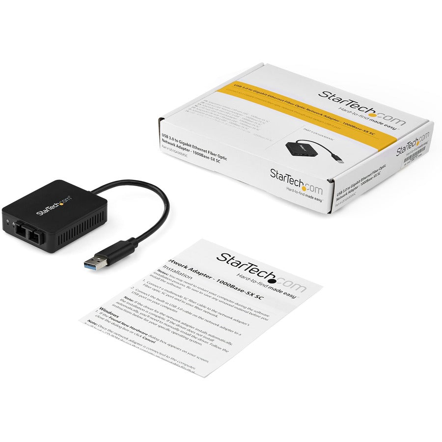 StarTech.com USB 3.0 to Fiber Optic Converter - 1000Base-SX SC