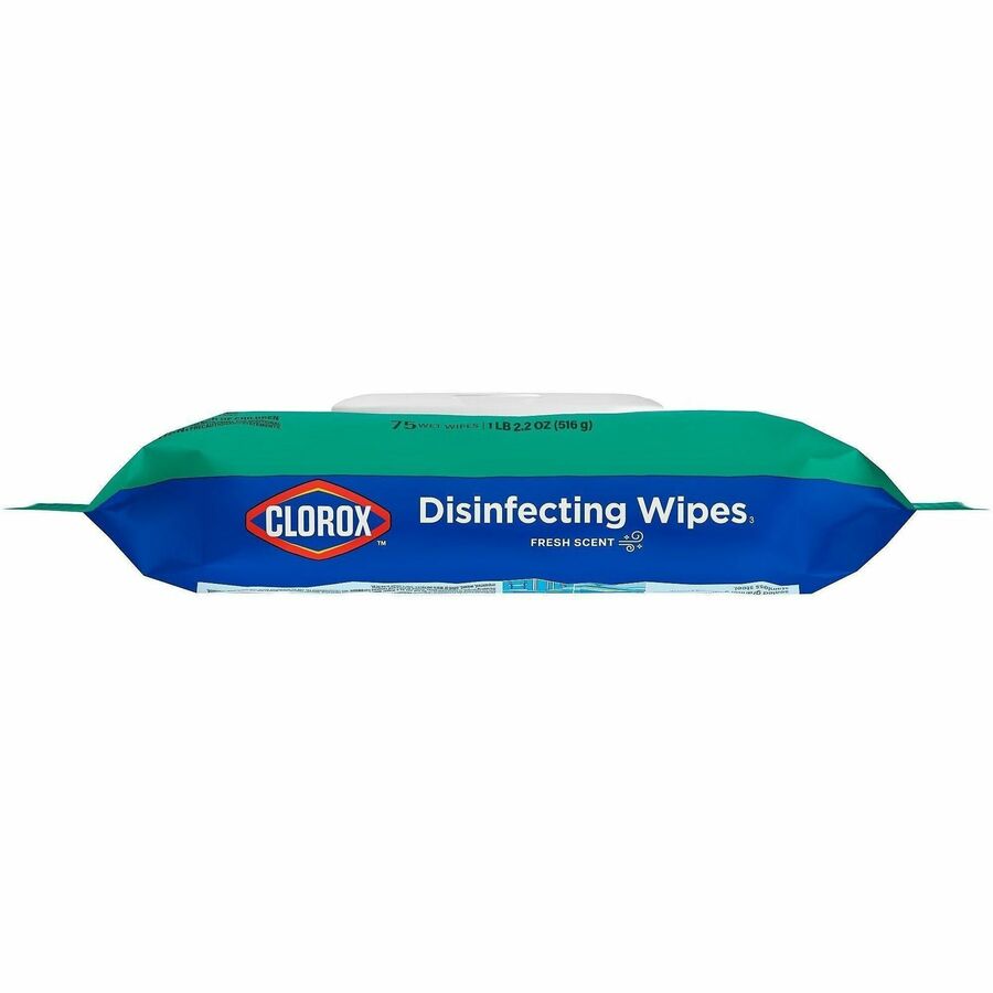 Clorox Disinfecting Cleaning Wipes Flex Pack - Fresh - White - 75/Pack - 1 Each