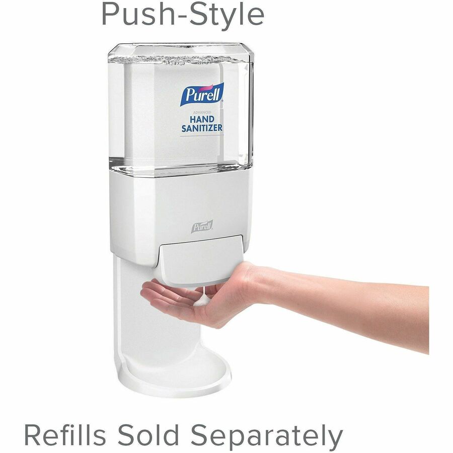 Manual - 1.27 quart Capacity - Locking Mechanism, Durable, Wall Mountable - White - 1 Each