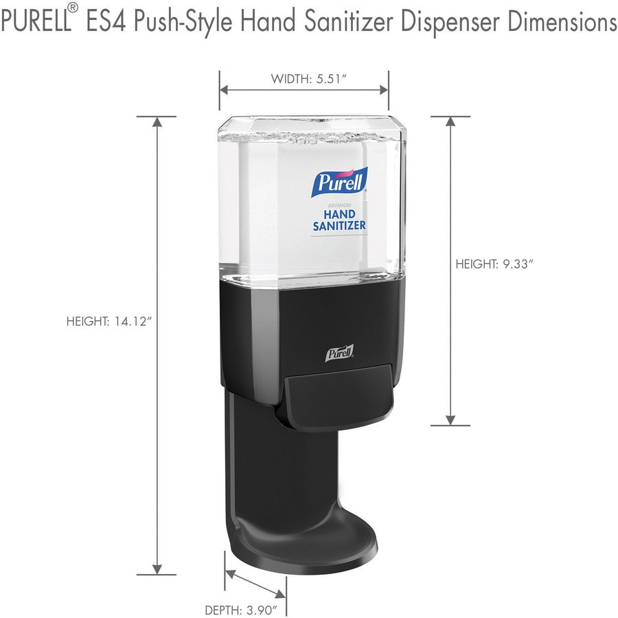 Manual - 1.27 quart Capacity - Locking Mechanism, Durable, Wall Mountable - Graphite - 1 Each