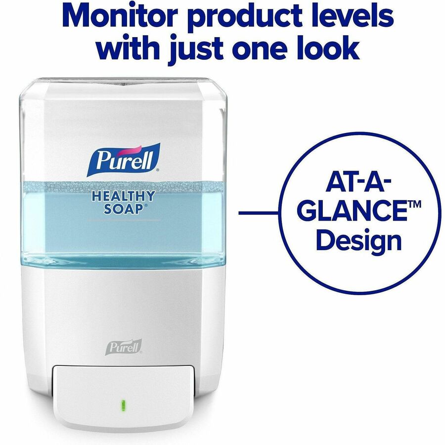 Manual - 1.27 quart Capacity - Locking Mechanism, Durable, Wall Mountable - White - 1 Each