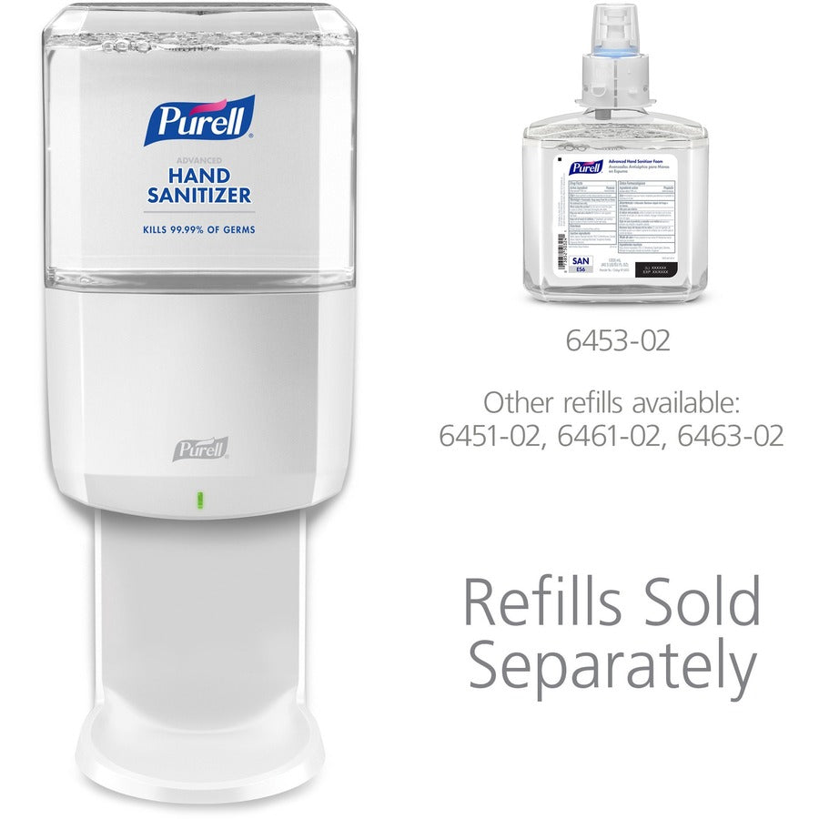 Automatic - 1.27 quart Capacity - Support 4 x C Battery - Locking Mechanism, Durable, Wall Mountable - White - 1 Each
