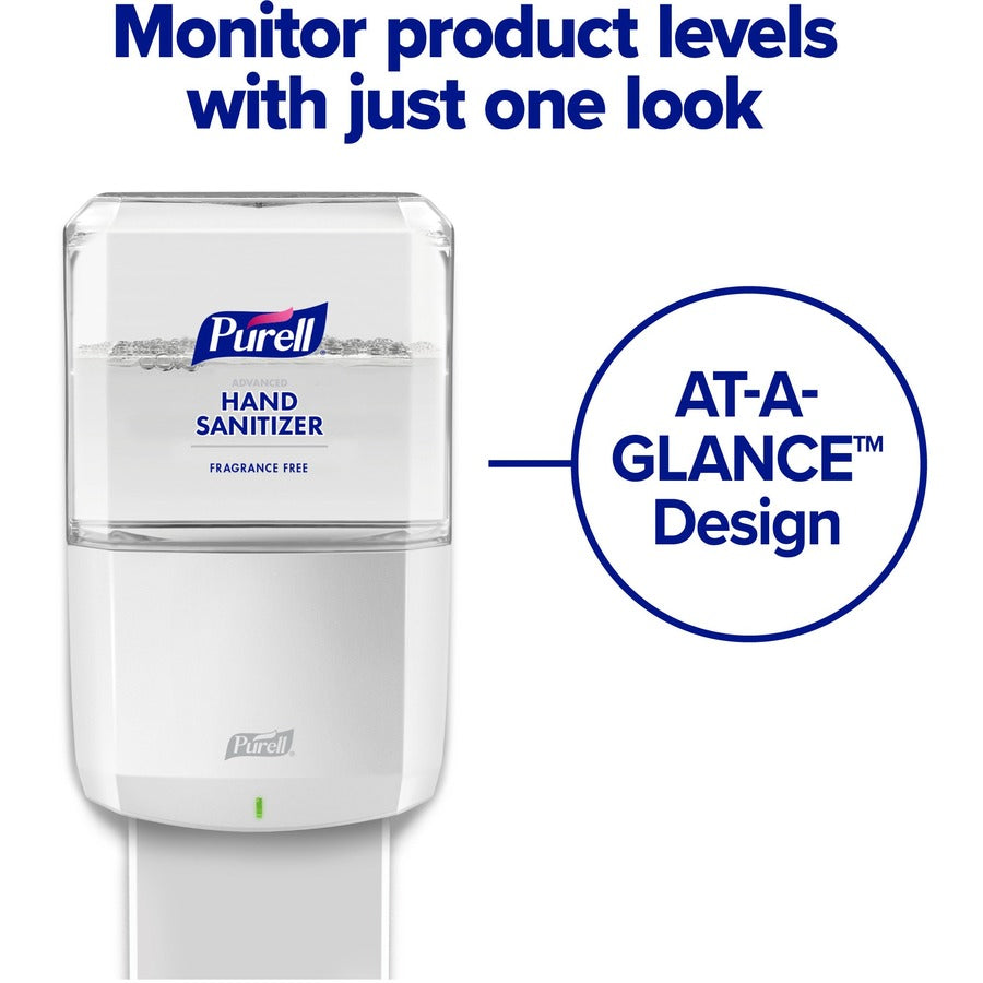 Automatic - 1.27 quart Capacity - Support 4 x C Battery - Locking Mechanism, Durable, Wall Mountable - White - 1 Each