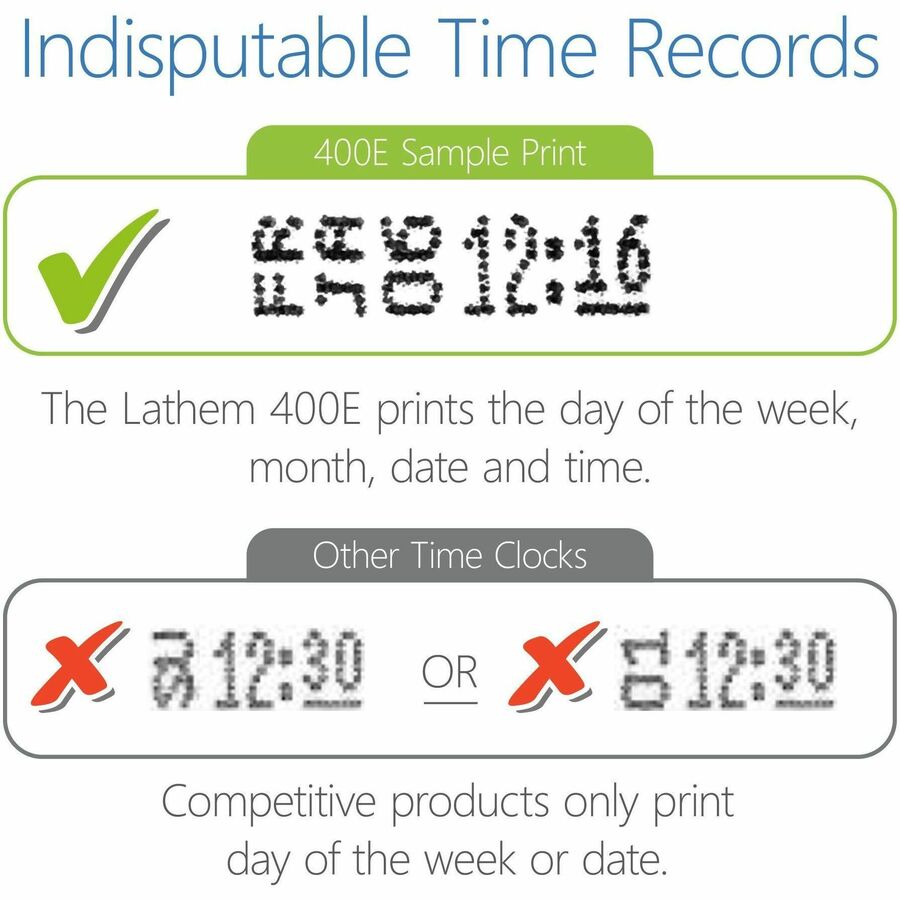 Card Punch/Stamp - Month, Date, Week, Time, Bi-weekly, Semi-monthly, Month Record Time