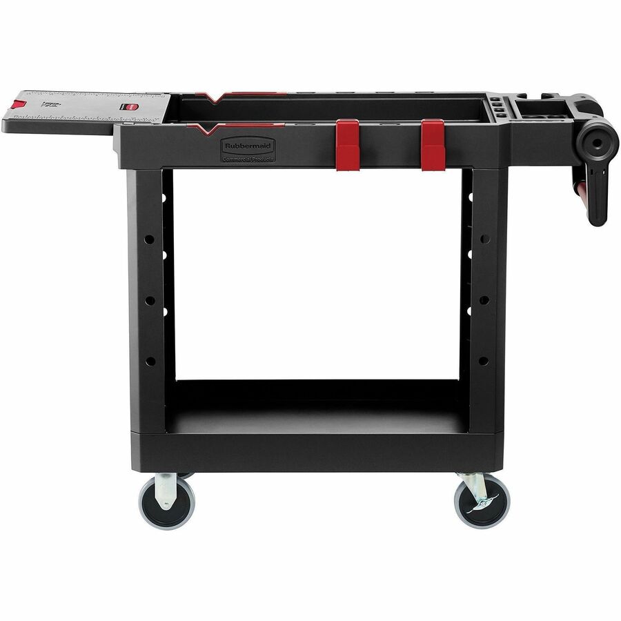 Push/Pull Handle - 520 lb Load Capacity - 4 Casters - 4" Caster Size - Plywood, Foam - 46.20" Length x 17.75" Width x 36" Height - Black - 1 Each