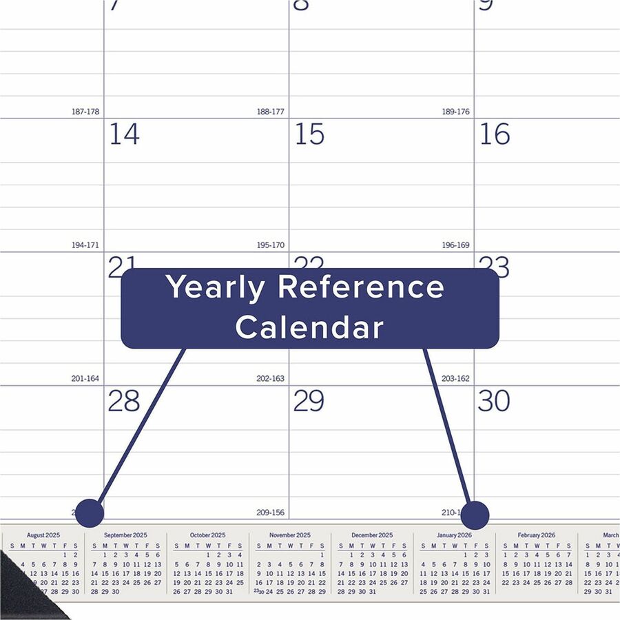 Blueline DuraGlobe Academic Monthly Desk Pad