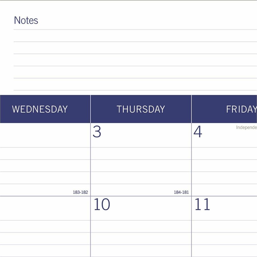 Blueline DuraGlobe Academic Monthly Desk Pad