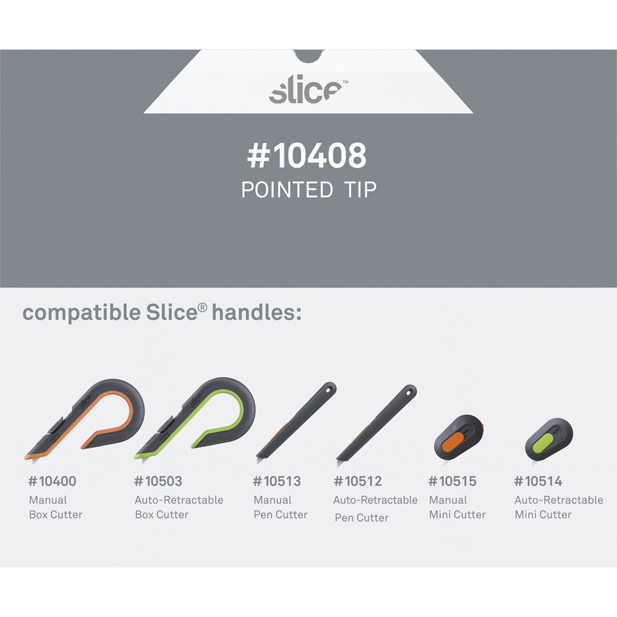 Slice Pointed Tip Ceramic Cutter Blades
