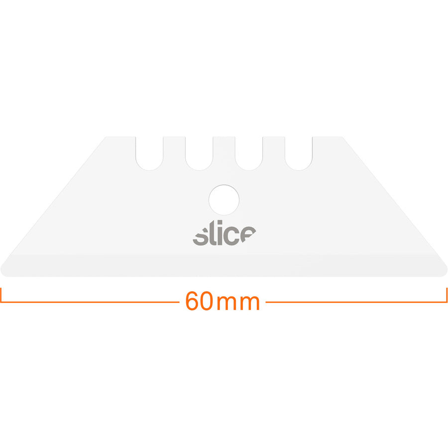 2.40" Length - Non-conductive, Non-magnetic, Rust Resistant, Reversible, Non-sparking - Zirconium Oxide - White - 1 Pack