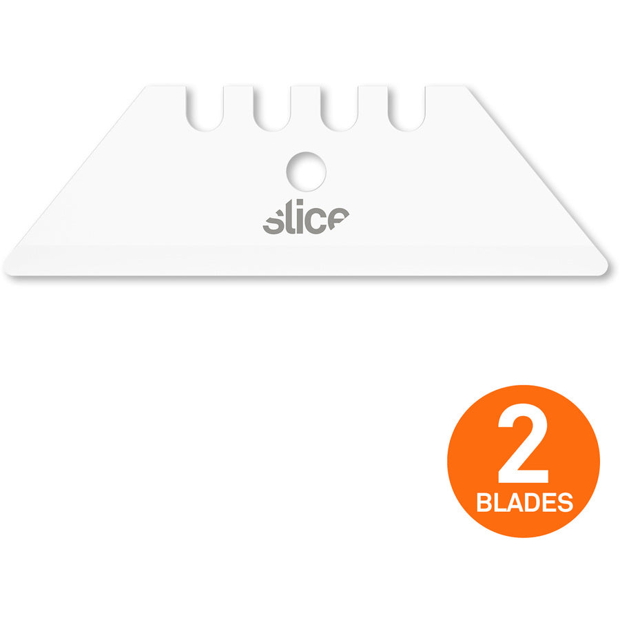 2.40" Length - Non-conductive, Non-magnetic, Rust Resistant, Reversible, Non-sparking - Zirconium Oxide - White - 1 Pack