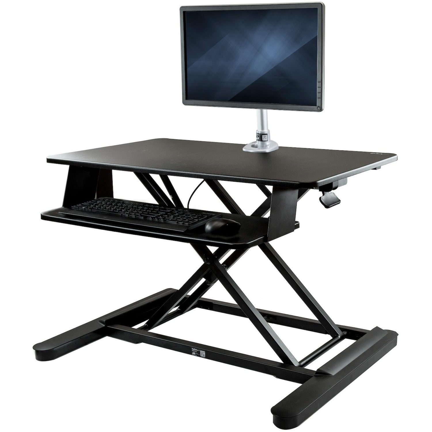 StarTech.com Multipurpose Desktop Riser - Up to 30" Screen Support - 28.10 lb Load Capacity - 6.30" Height x 35" Width - Desktop - Steel, Medium Density Fiberboard (MDF), Plastic - Black