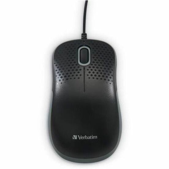 Verbatim Silent Corded Optical Mouse - Black