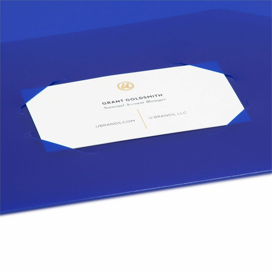 Smead Letter Pocket Folder - 8 1/2" x 11" - 10 Pocket(s) - Dark Blue, Teal - Acid-free - 2/Pack - 15 / Carton