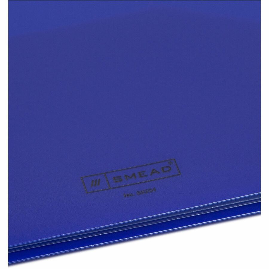 Smead Letter Pocket Folder - 8 1/2" x 11" - 10 Pocket(s) - Dark Blue, Teal - Acid-free - 2/Pack - 15 / Carton