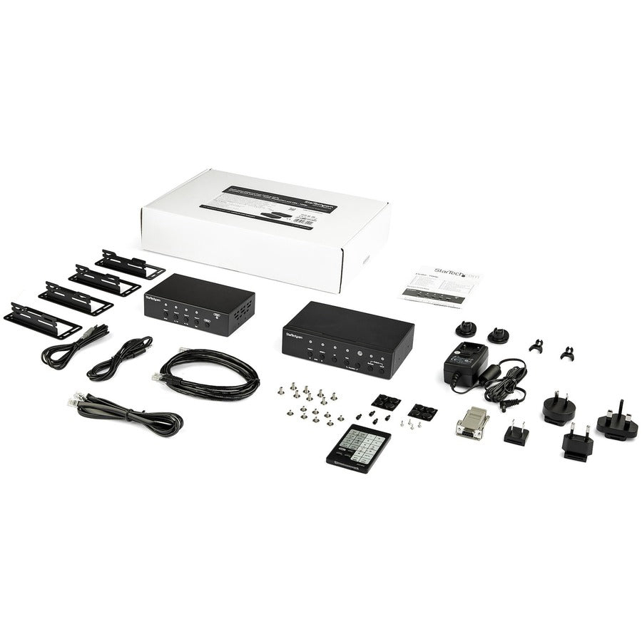 StarTech.com Multi-Input HDBaseT Extender Kit with Built-In Switch and Video Scaler