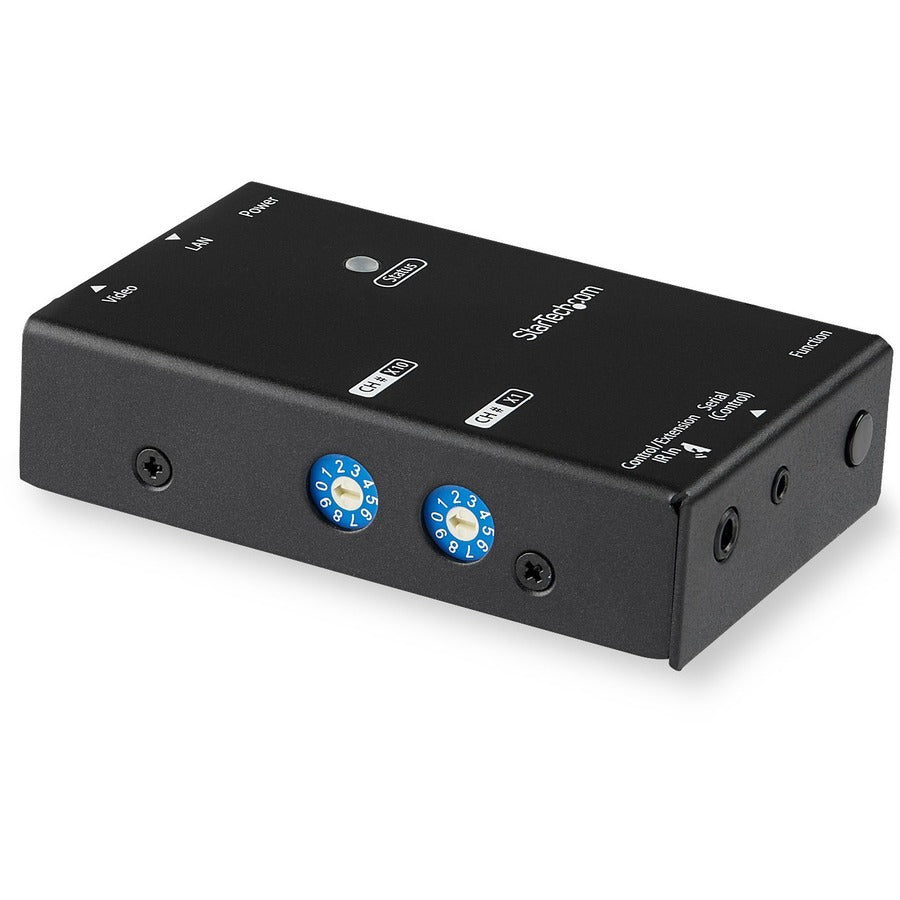 StarTech.com HDMI Over IP Receiver - 1 Output Device - 328.08 ft Range - 1 x Network (RJ-45) - 1 x USB - 1 x HDMI Out - Full HD - 1920 x 1080 - Twisted Pair - Category 6 - Desktop, Rack-mountable - TAA Compliant