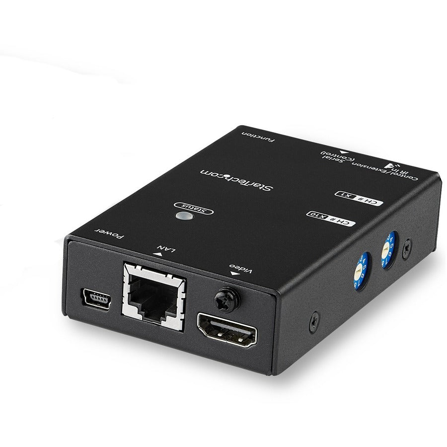 StarTech.com HDMI Over IP Receiver - 1 Output Device - 328.08 ft Range - 1 x Network (RJ-45) - 1 x USB - 1 x HDMI Out - Full HD - 1920 x 1080 - Twisted Pair - Category 6 - Desktop, Rack-mountable - TAA Compliant