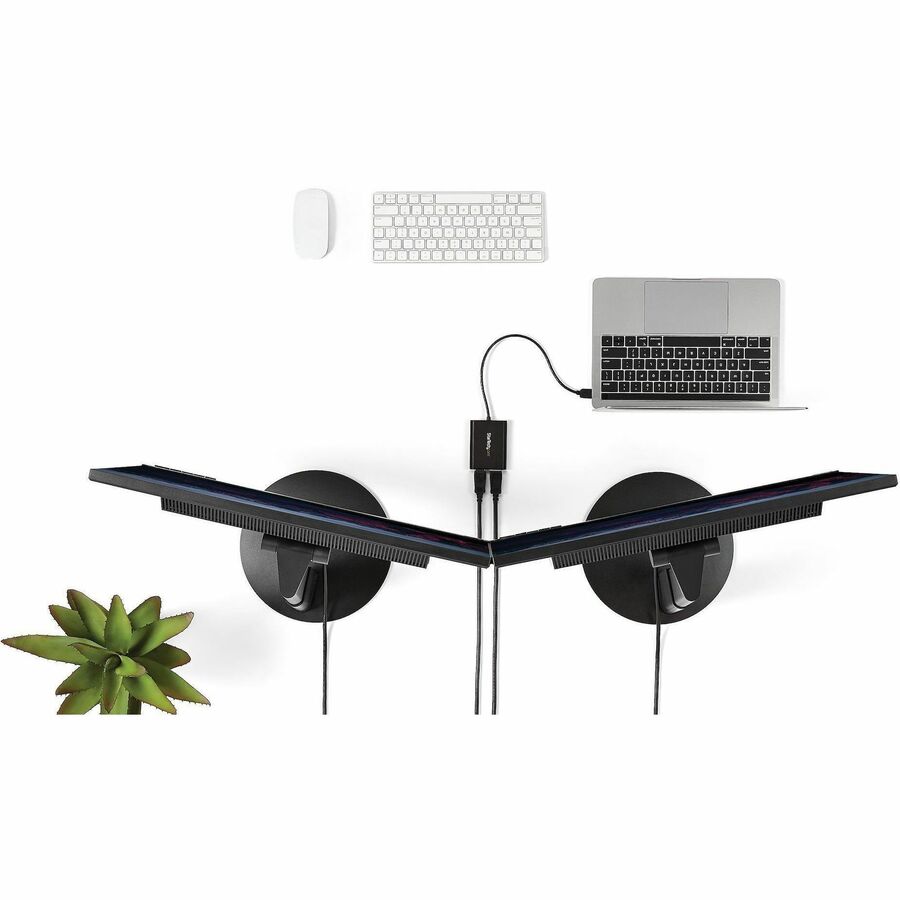 StarTech.com USB to Dual DisplayPort Adapter - 4K 60Hz - USB 3.0 (5Gbps)