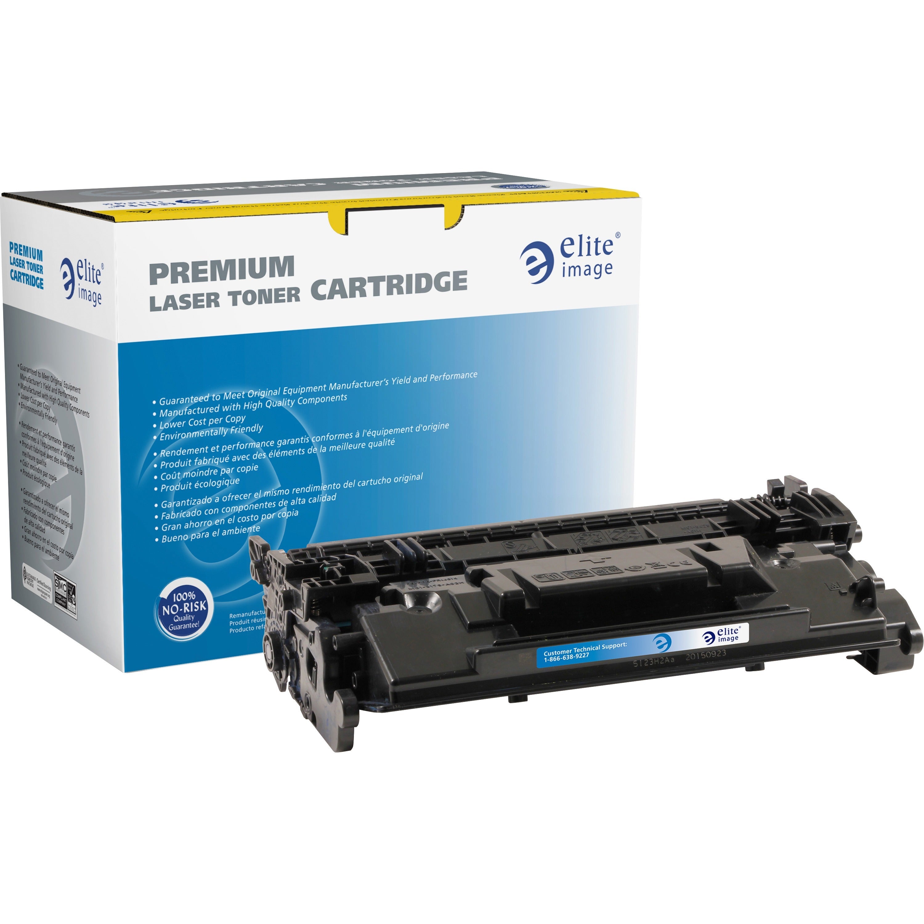 Elite Image Remanufactured Laser Toner Cartridge 87A (CF287A) - Black - 1 Each