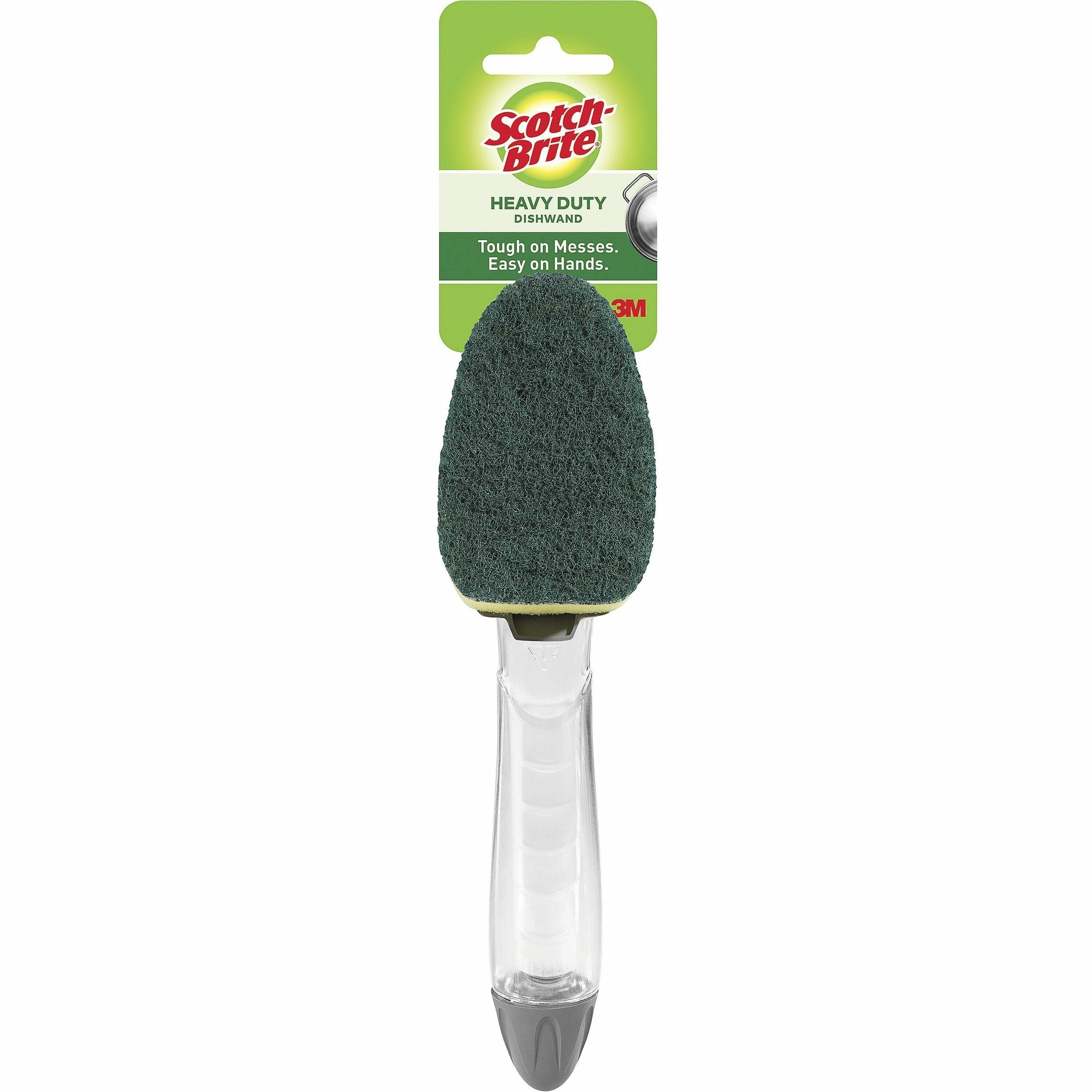 Scotch-Brite Heavy-Duty Dishwand - 1 Each - Plastic - Green