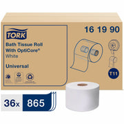2 Ply - 3.80" Width x 288.30 ft Length - 865 Sheets/Roll - 5.60" Roll Diameter - 1 45/64" Core - White - Paper - 36 / Carton