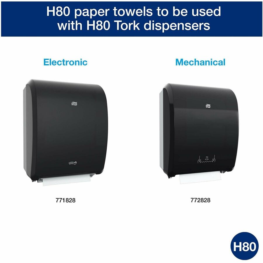TORK Universal Hand Towel Roll - 1 Ply - 8" Width x 800 ft Length - 7.80" Roll Diameter - 1 29/32" Core - Natural - Paper - 6 / Carton