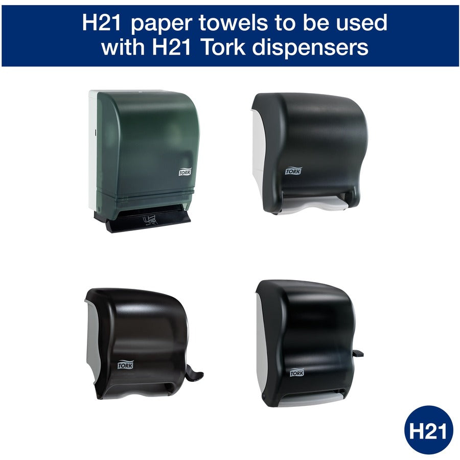 TORK Universal Hand Towel Roll - 1 Ply - 7.90" Width x 800 ft Length - 800 Sheets/Roll - 7.80" Roll Diameter - 1 29/32" Core - Natural - Paper - 6 / Carton