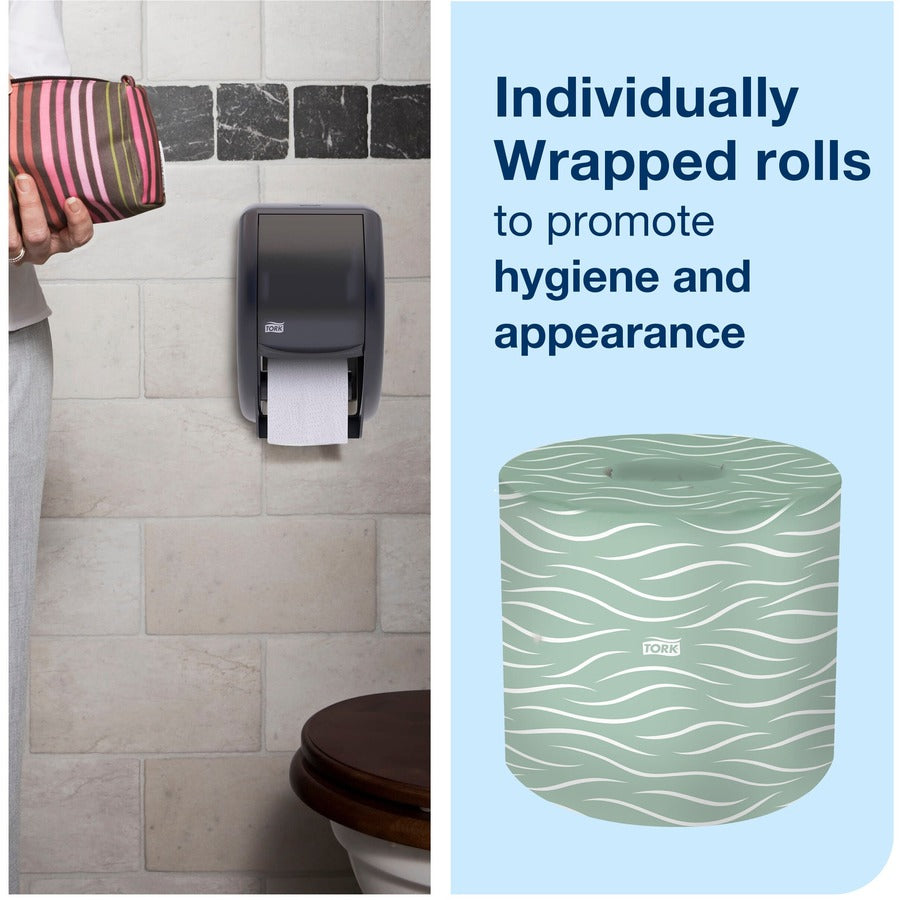 2 Ply - 4" Width x 156.25 ft Length - 500 Sheets/Roll - 4.40" Roll Diameter - 1 45/64" Core - White - Fiber - 96 / Carton