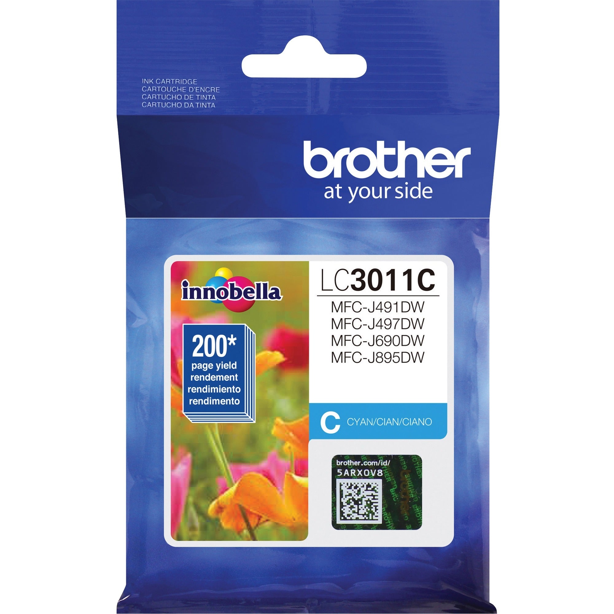 Brother Innobella LC3011C Original Standard Yield Inkjet Ink Cartridge - Single Pack - Cyan - 1 Each