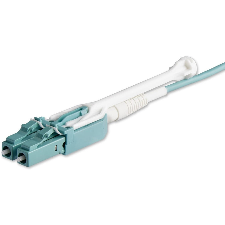 StarTech.com Fiber Optic Patch Duplex Network Cable, 3.28 ft, Multi-mode 50/125µm, 1 x MTP/MPO Female to 8 x LC Male, 40 Gbit/s, Plenum CMP OFNP, Aqua, 1 Each