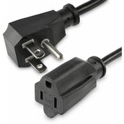 StarTech.com Power Extension Cord - Flat NEMA 5-15P to NEMA 5-15R - 1.5 ft. (18 in.)