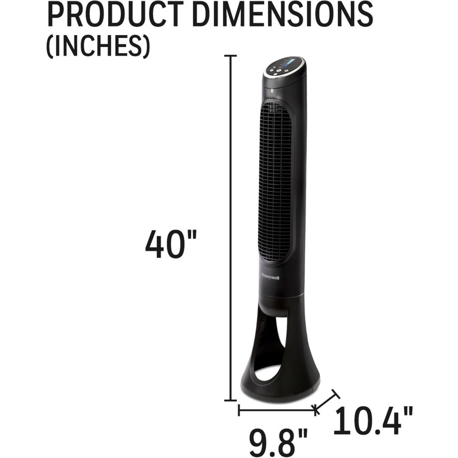 33" Fan Diameter - 8 Speed - Quiet, Oscillating, Timer-off Function - Black