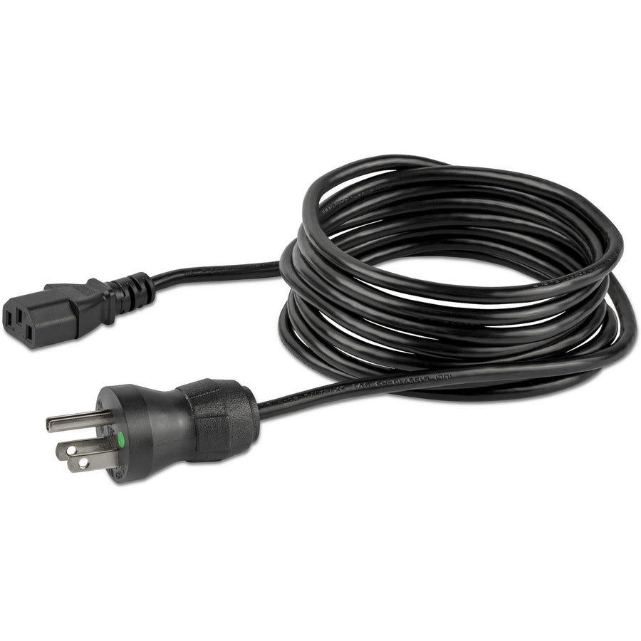 StarTech.com Standard Power Cord - For Monitor, Computer - 125 V AC / 10 A - Black - 10 ft Cord Length - NEMA 5-15P / IEC 60320 C13 - North America - 1 Each