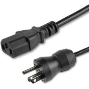 StarTech.com Standard Power Cord - For Monitor, Computer - 125 V AC / 10 A - Black - 10 ft Cord Length - NEMA 5-15P / IEC 60320 C13 - North America - 1 Each