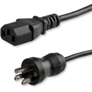 StarTech.com Standard Power Cord - For Monitor, Computer - 125 V AC / 10 A - Black - 15 ft Cord Length - NEMA 5-15P / IEC 60320 C13 - North America - 1 Each