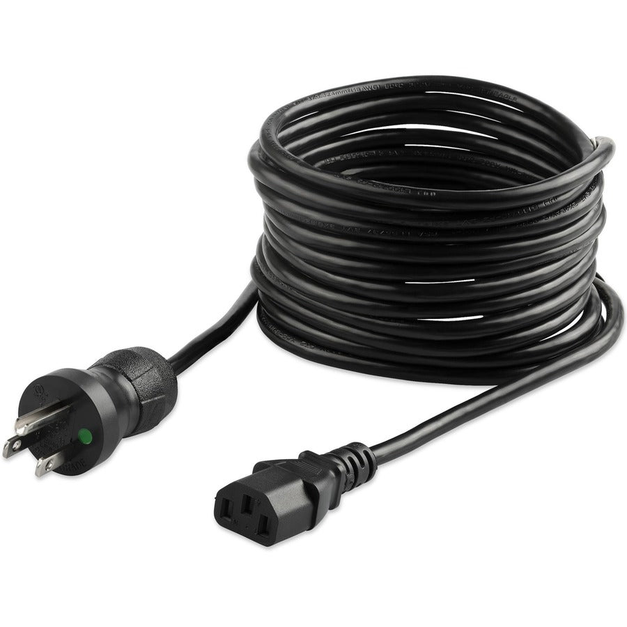 StarTech.com Standard Power Cord - For Monitor, Computer - 125 V AC / 10 A - Black - 15 ft Cord Length - NEMA 5-15P / IEC 60320 C13 - North America - 1 Each