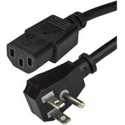 StarTech.com Standard Power Cord - For Scanner, Monitor, Printer, Desktop Computer - 125 V AC / 10 A - Black - 10 ft Cord Length - NEMA 5-15P / IEC 60320 C13 - North America - 1 Each