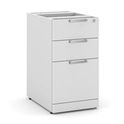 OfficeSource Laminate 3 Drawer Deluxe Full Pedestal - Box/File - White