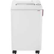 ideal. 2503 Cross-cut Paper Shredder - Continuous Shredder - Cross Cut - 14 Per Pass - for shredding Staples, Paper, Paper Clip, Credit Card - 1.500" x 0.187" Shred Size - P-4 - 24 ft/min - 10.25" Throat - 20 gal Wastebin Capacity - 750 mW - White
