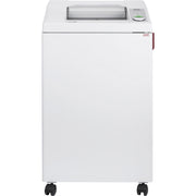ideal. 3104 Cross-cut Paper Shredder, Continuous, 17 Sheets Per Pass, 0.625" x 0.093" Shred Size, P-5 Security, 18 ft/min, 12" Throat, 32 gal Bin, White, 1 Each