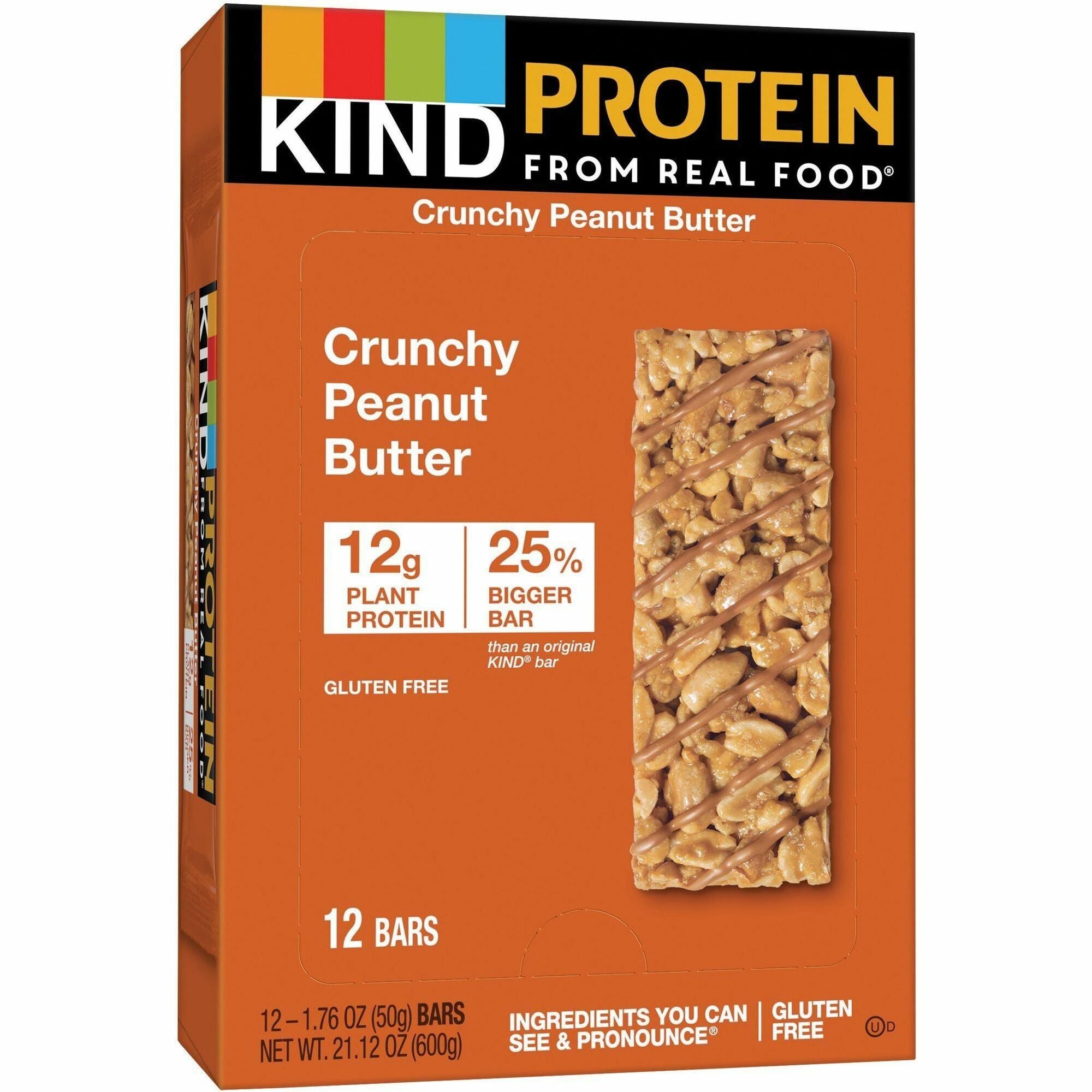 Trans Fat Free, Low Sodium, Gluten-free, Individually Wrapped - Crunchy Peanut Butter - 1.76 oz - 12 / Box
