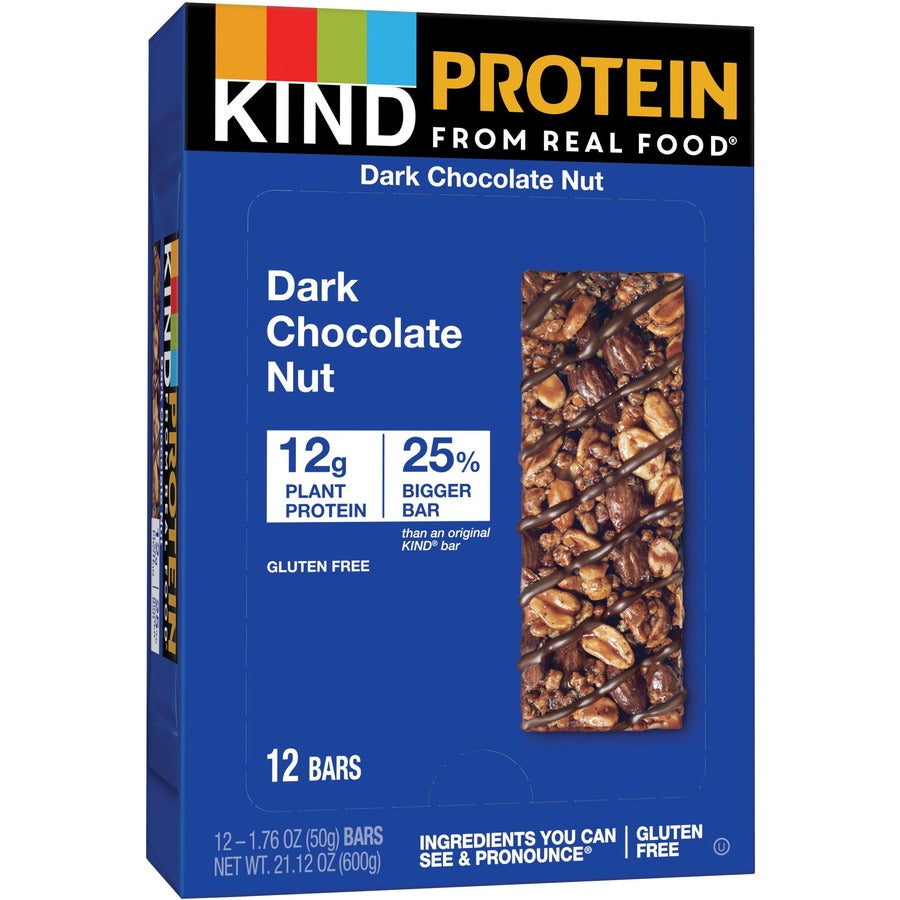 Trans Fat Free, Low Sodium, Gluten-free, Individually Wrapped - Dark Chocolate Nut - 1.76 oz - 12 / Box