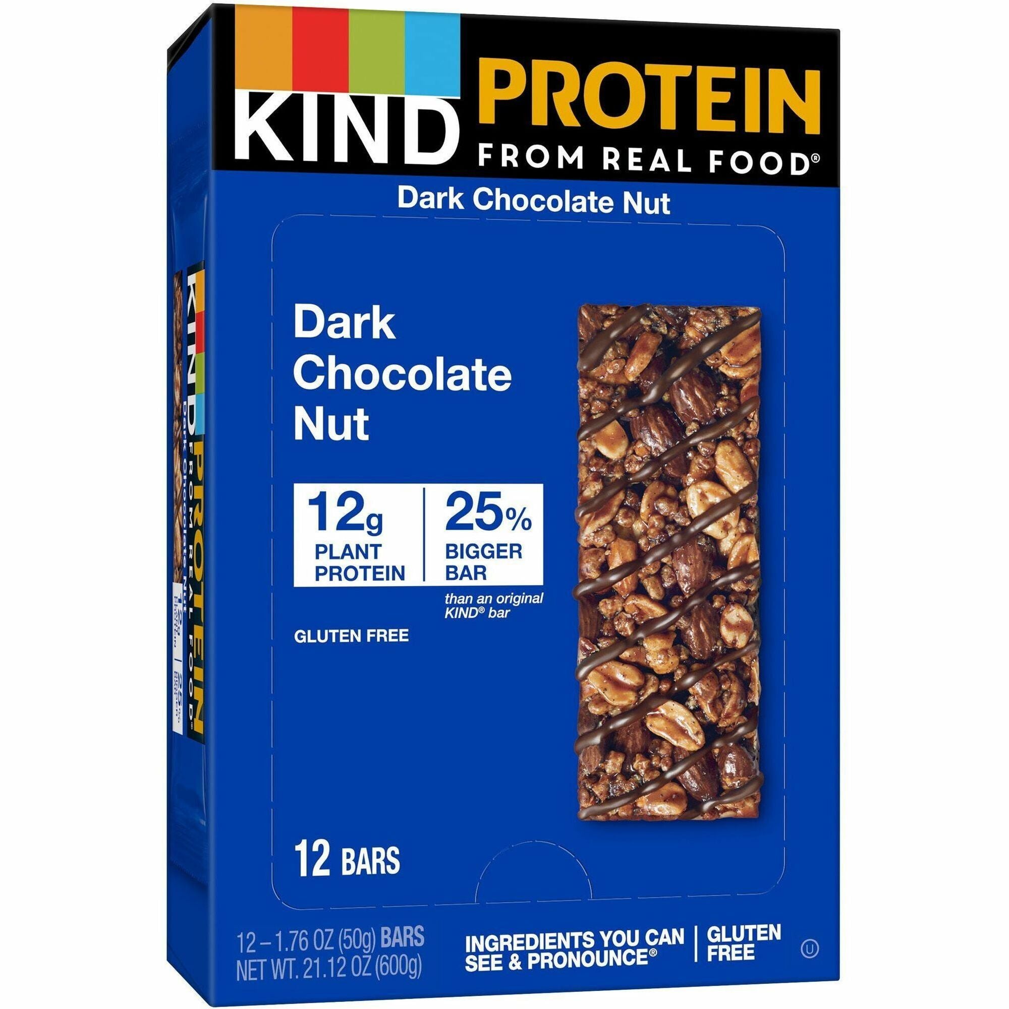Trans Fat Free, Low Sodium, Gluten-free, Individually Wrapped - Dark Chocolate Nut - 1.76 oz - 12 / Box