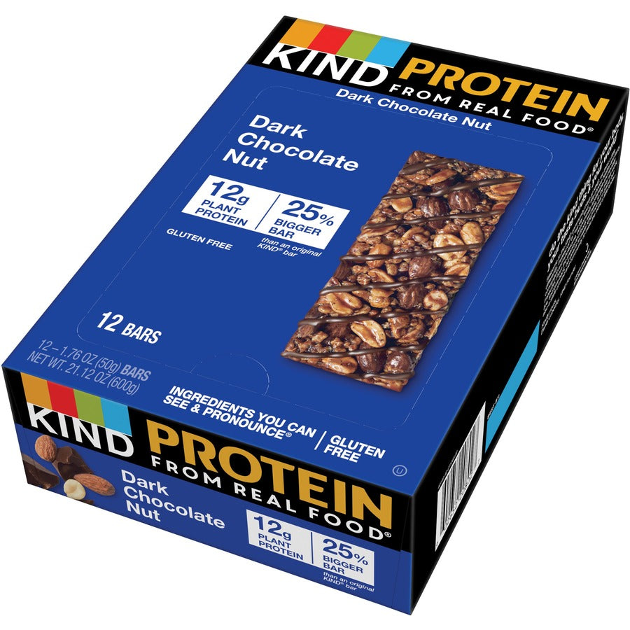 Trans Fat Free, Low Sodium, Gluten-free, Individually Wrapped - Dark Chocolate Nut - 1.76 oz - 12 / Box