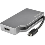 StarTech.com 4-in-1 USB-C Multiport Video Adapter - Aluminum - 4K 30Hz - Space Gray