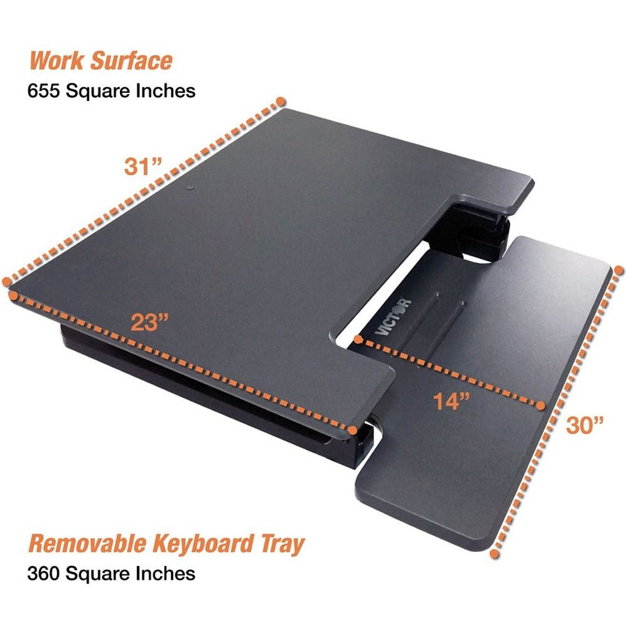 21" Height x 31" Width x 23" Depth - Desktop, Tabletop - Wood, Steel, Laminate - Charcoal Gray, Black