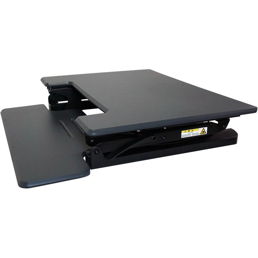 21" Height x 31" Width x 23" Depth - Desktop, Tabletop - Wood, Steel, Laminate - Charcoal Gray, Black